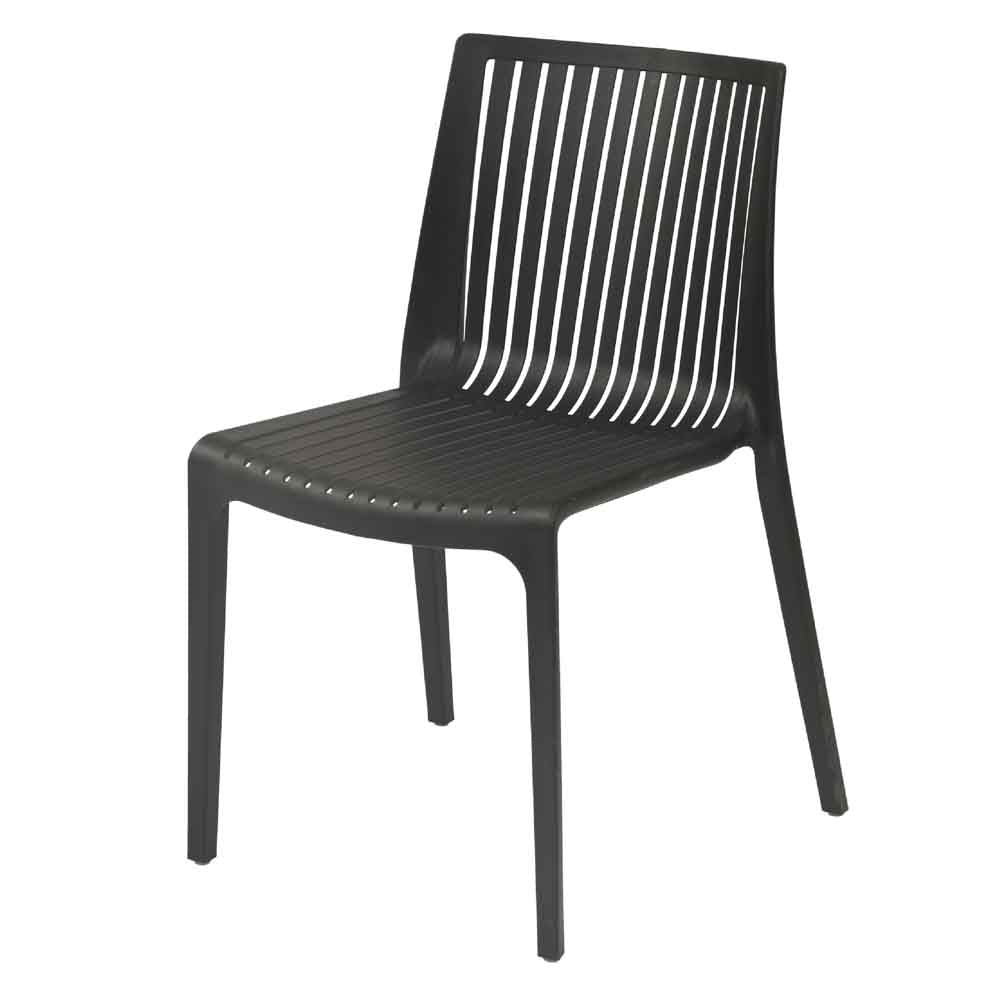 Supreme - Oasis Black - Plastic Chair | H:820 x W:520 x D:585mm | 1 Year Warranty