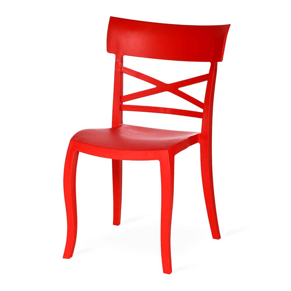 Supreme - Cruz Red - Plastic Chair | H:825 x W:500 x D:565mm | 1 Year Warranty