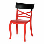 Supreme - Cruz Red Black - Plastic Chair | H:825 x W:500 x D:565mm | 1 Year Warranty
