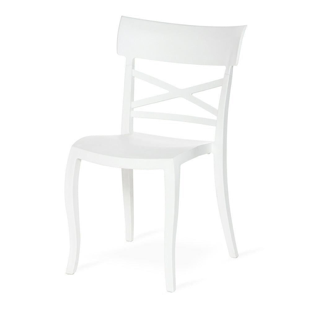 Supreme - Cruz Milky White - Plastic Chair | H:825 x W:500 x D:565mm | 1 Year Warranty