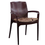Supreme - Texas Deluxe Jordan Brown  Brown Circle - Jordan Brown Brown Circle - Plastic Chair | H:870 x W:580 x D:650mm | 1 Year Warranty