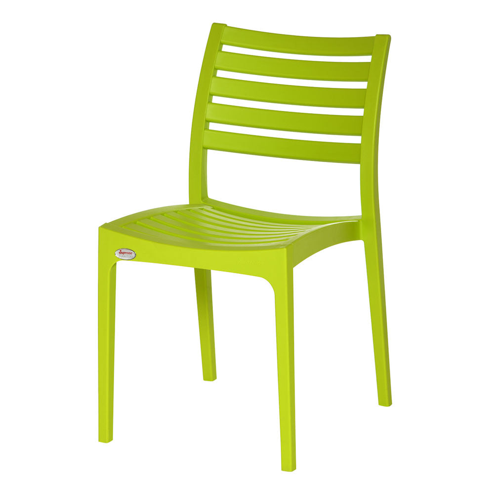 Supreme - Omega Villa Green - Plastic Chair | H:860 x W:585 x D:625mm | 1 Year Warranty