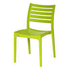 Supreme - Omega Villa Green - Plastic Chair | H:860 x W:585 x D:625mm | 1 Year Warranty