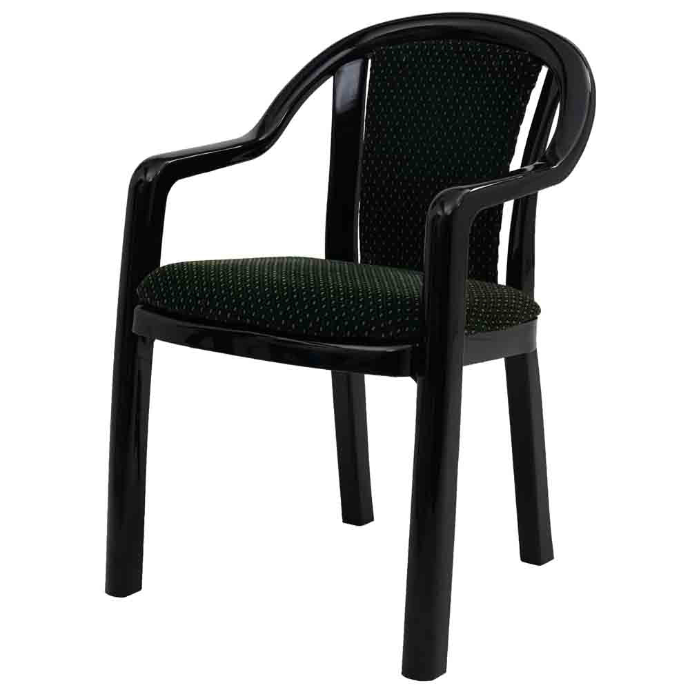 Supreme - Ornate Black Green - Plastic Chair | H:815 x W:560 x D:560mm | 1 Year Warranty