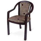 Supreme - Ornate Jordan Brown Brown Circle - Jordan Brown Circle - Plastic Chair | H:815 x W:560 x D:560mm | 1 Year Warranty