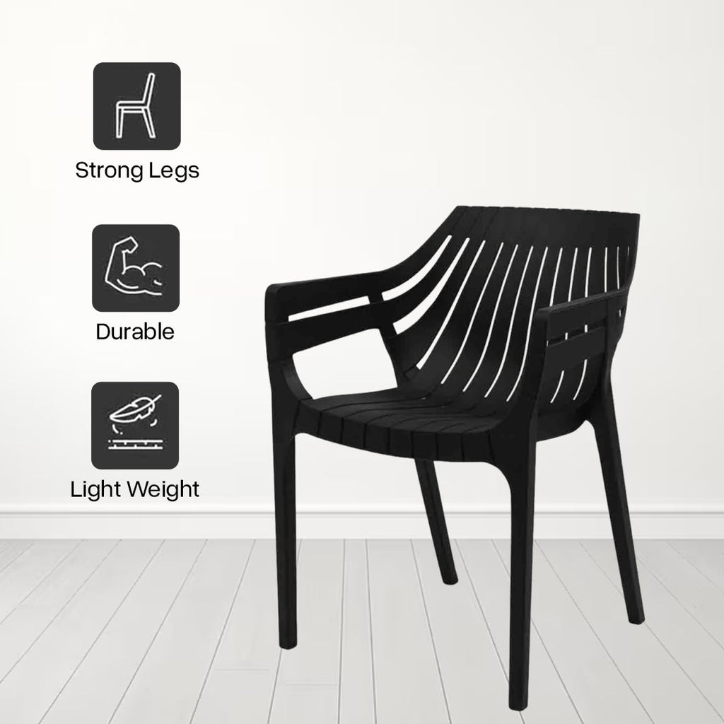 Supreme - Spectrum Wenge - Plastic Chair | H:825 x W:565 x D:540mm | 1 Year Warranty