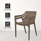 Supreme - Spectrum Dark Beige - Plastic Chair | H:825 x W:565 x D:540mm | 1 Year Warranty
