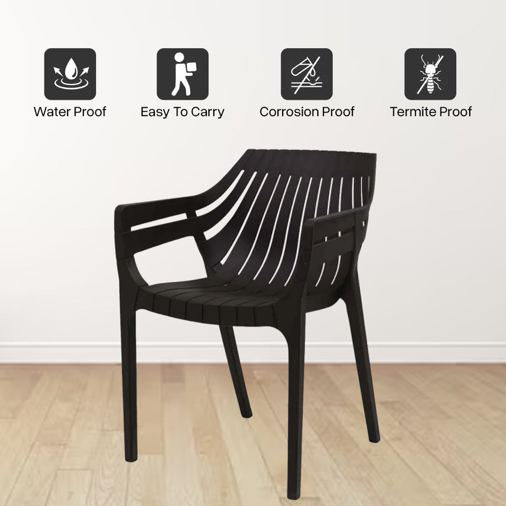 Supreme - Spectrum Wenge - Plastic Chair | H:825 x W:565 x D:540mm | 1 Year Warranty