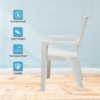 Supreme - Olympia Milky White - Plastic Chair | H:820 x W:560 x D:540mm | 1 Year Warranty