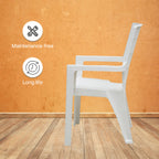 Supreme - Olympia Milky White - Plastic Chair | H:820 x W:560 x D:540mm | 1 Year Warranty