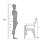 Supreme - Olympia Milky White - Plastic Chair | H:820 x W:560 x D:540mm | 1 Year Warranty
