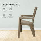 Supreme - Olympia Dark Beige - Plastic Chair | H:820 x W:560 x D:540mm | 1 Year Warranty