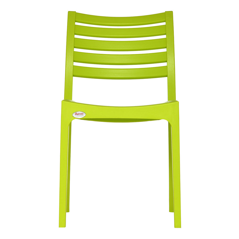 Supreme - Omega Villa Green - Plastic Chair | H:860 x W:585 x D:625mm | 1 Year Warranty