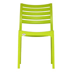 Supreme - Omega Villa Green - Plastic Chair | H:860 x W:585 x D:625mm | 1 Year Warranty