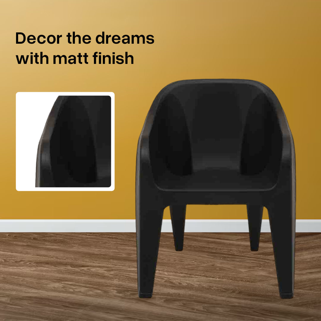 Supreme - Futura Black - Plastic Chair | H:860 x W:585 x D:625mm | 1 Year Warranty