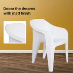 Supreme - Futura Milky White - Plastic Chair | H:860 x W:585 x D:625mm | 1 Year Warranty