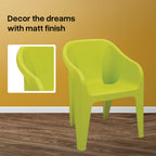 Supreme - Futura Villa Green - Plastic Chair | H:860 x W:585 x D:625mm | 1 Year Warranty