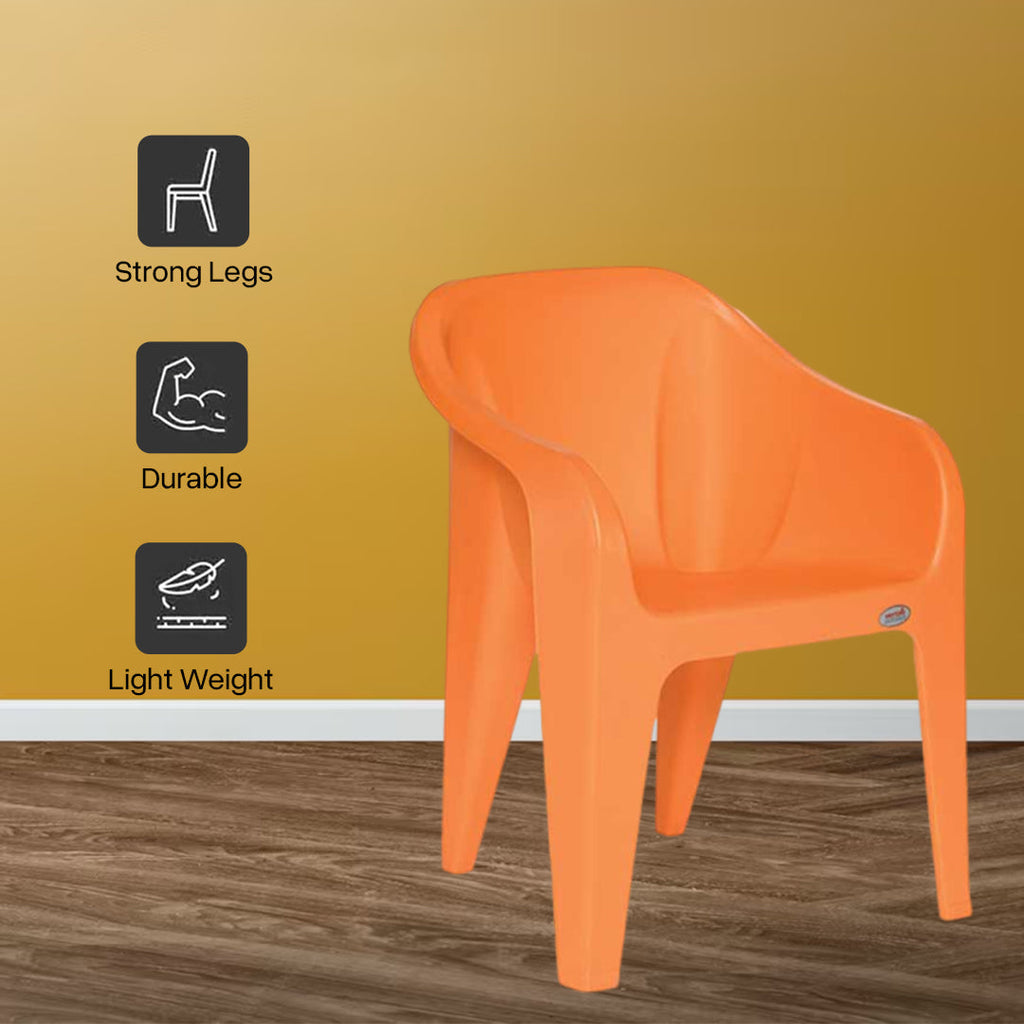 Supreme - Futura Orange - Plastic Chair | H:860 x W:585 x D:625mm | 1 Year Warranty