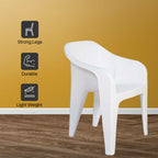 Supreme - Futura Milky White - Plastic Chair | H:860 x W:585 x D:625mm | 1 Year Warranty