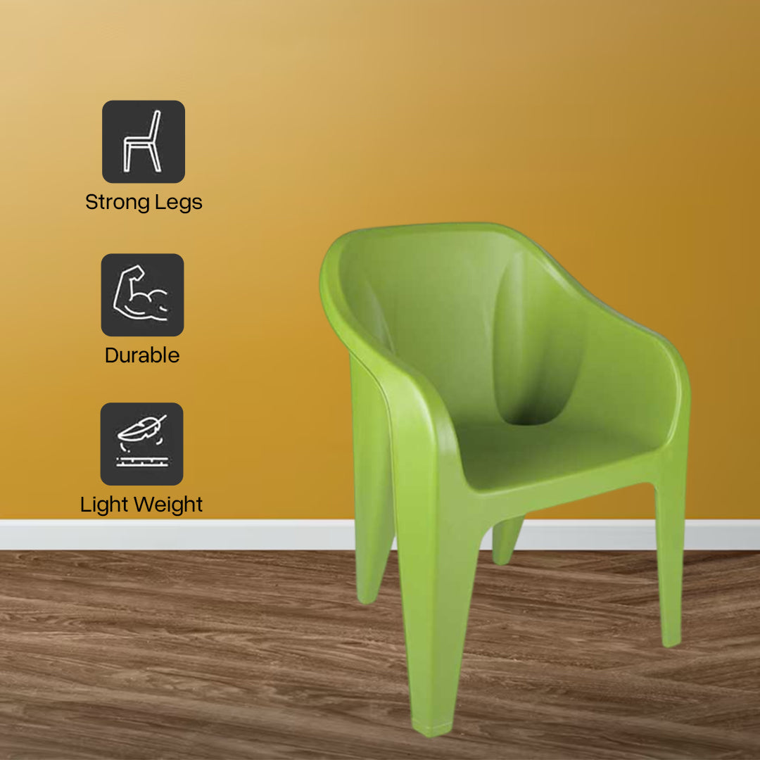 Supreme - Futura Mehandi Green - Plastic Chair | H:860 x W:585 x D:625mm | 1 Year Warranty