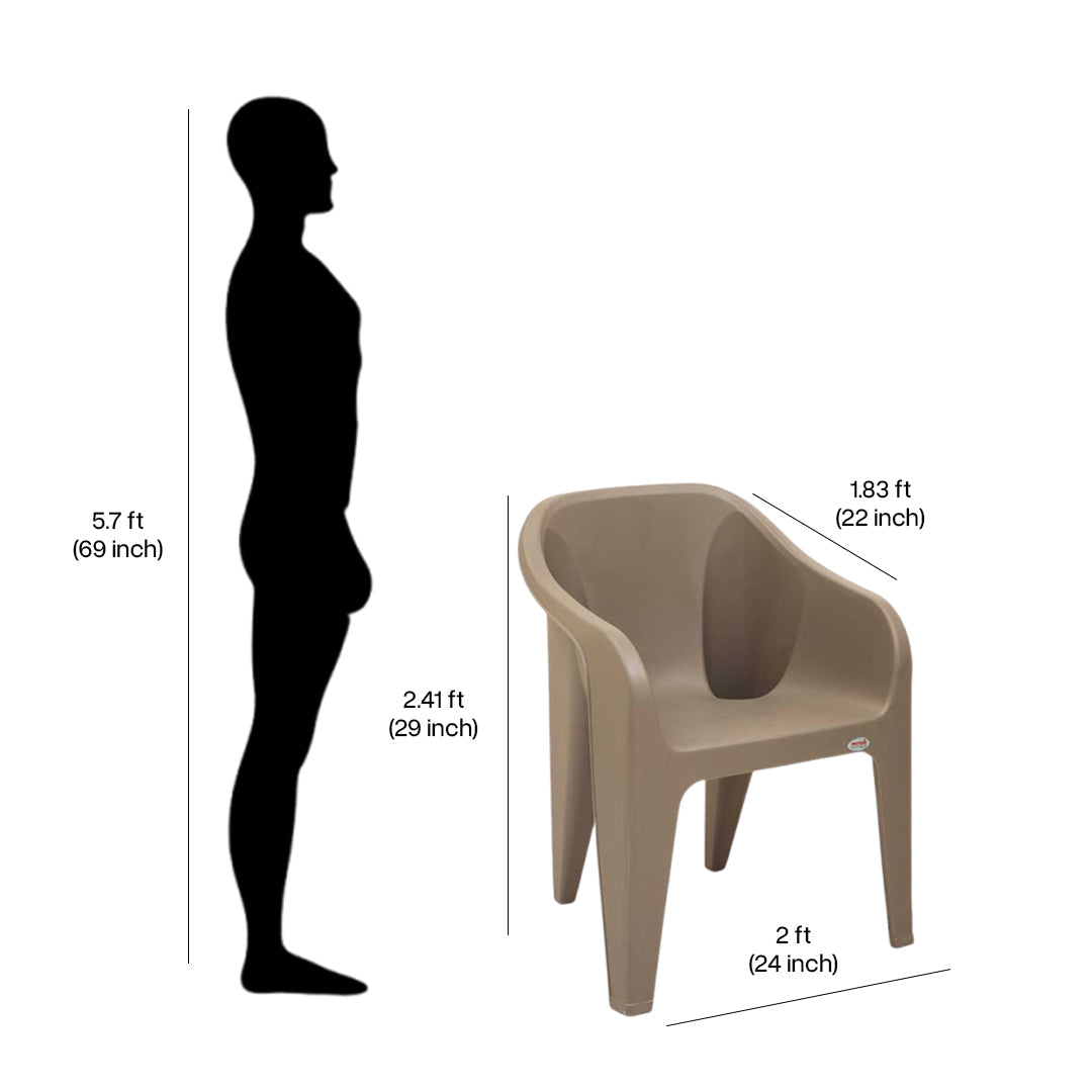 Supreme - Futura Champenge - Plastic Chair | H:860 x W:585 x D:625mm | 1 Year Warranty