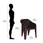Supreme - Futura Globus Brown - Plastic Chair | H:860 x W:585 x D:625mm | 1 Year Warranty