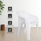 Supreme - Futura Milky White - Plastic Chair | H:860 x W:585 x D:625mm | 1 Year Warranty