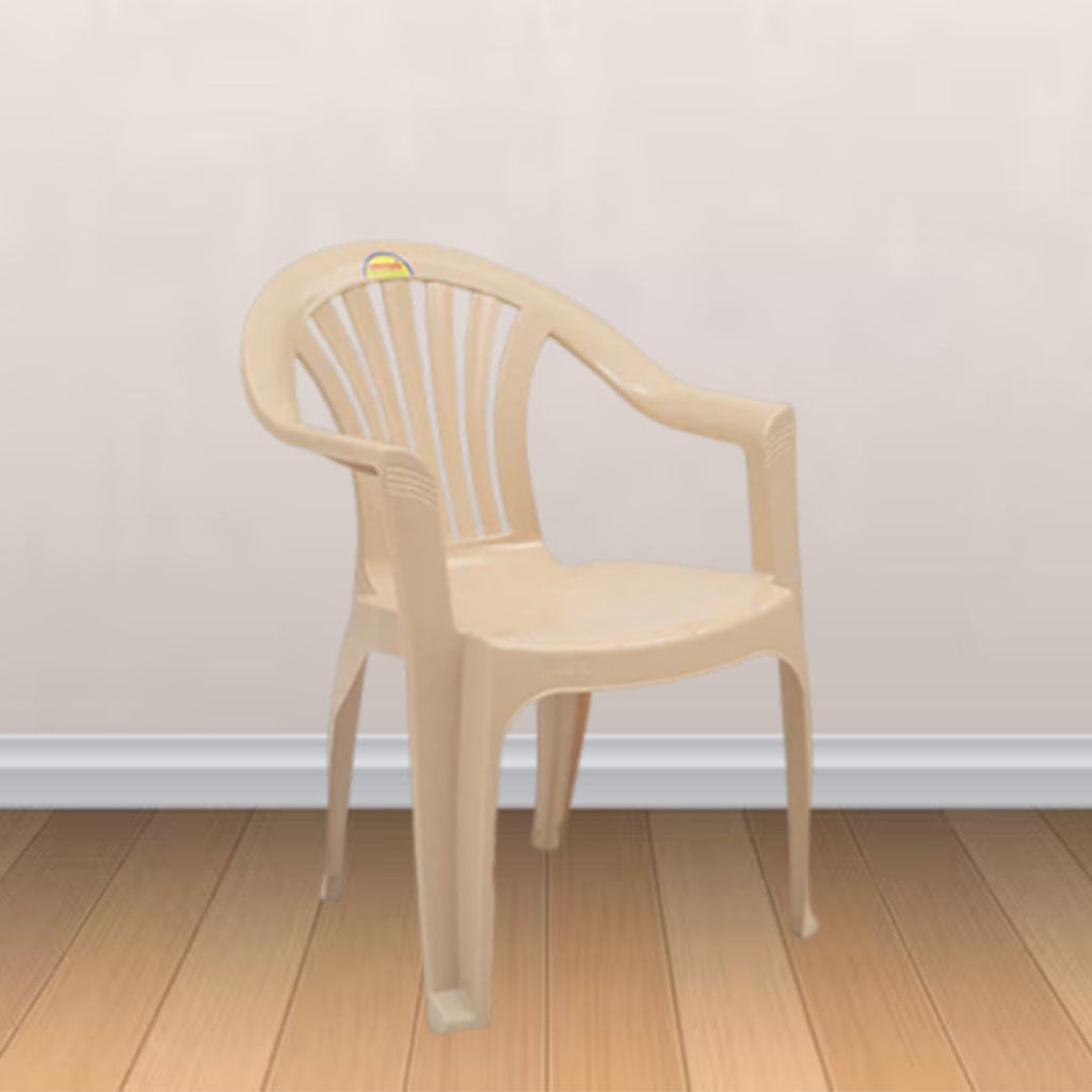 Supreme - Oxford Marble Beige - Plastic Chair | H:775 x W:555 x D:629mm | 1 Year Warranty