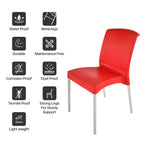 Supreme - Hybrid Red - Plastic Chair | H:830 x W:480 x D:610mm | 1 Year Warranty
