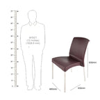 Supreme - Hybrid Globus Brown - Plastic Chair | H:830 x W:480 x D:610mm | 1 Year Warranty