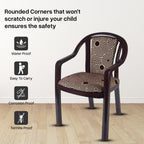 Supreme - Ornate Jordan Brown Brown Circle - Jordan Brown Circle - Plastic Chair | H:815 x W:560 x D:560mm | 1 Year Warranty