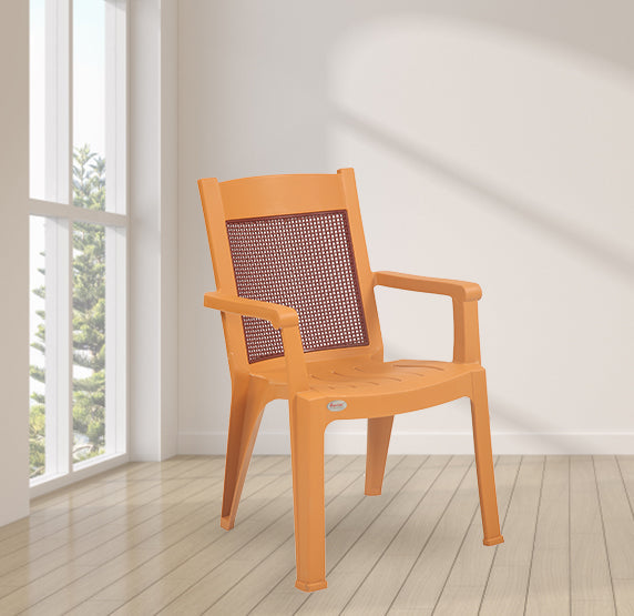 Supreme - Kingdom Amber Brown - Plastic Chair | H:875 x W:580mm | 1 Year Warranty