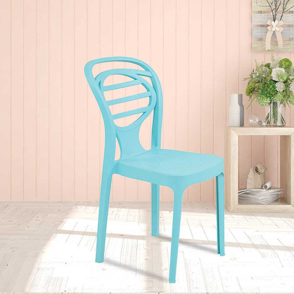 Supreme - Oak Aqua Blue - Plastic Chair | H:850 x W:425 x D:540mm | 1 Year Warranty