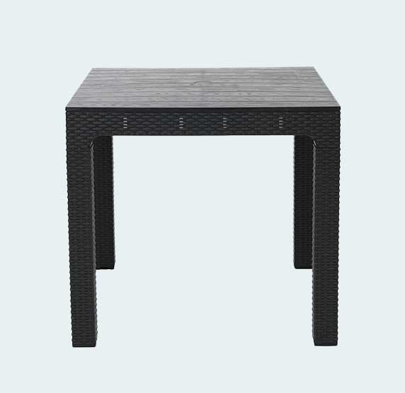 Supreme - Summit Black - Dining Table | H:745 x W:800 x D:800mm | 1 Year Warranty