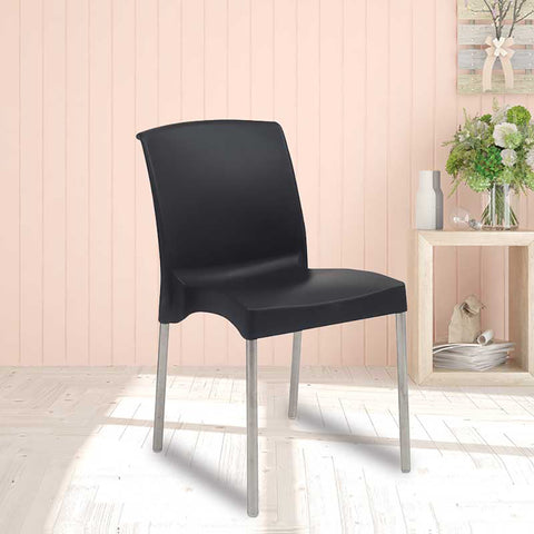 Supreme - Hybrid Black - Plastic Chair | H:830 x W:480 x D:610mm | 1 Year Warranty