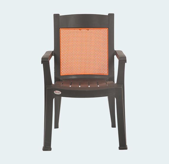 Supreme - Kingdom Black Orange - Plastic Chair | H:875 x W:580mm | 1 Year Warranty