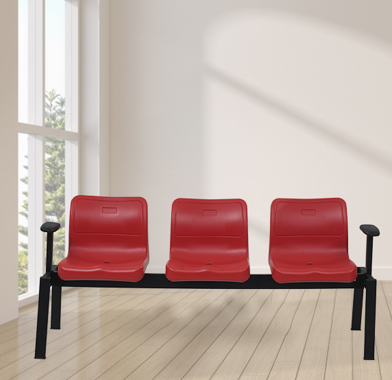 SUPREME ARENA 3 SEATER WITH ARM COKE RED