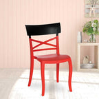 Supreme - Cruz Red Black - Plastic Chair | H:825 x W:500 x D:565mm | 1 Year Warranty