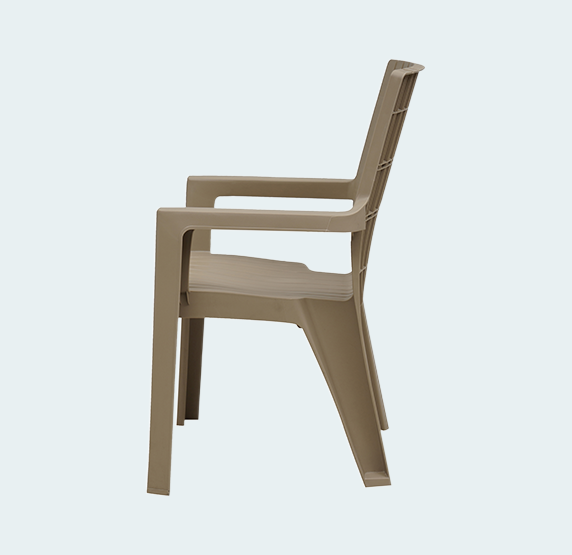 Supreme - Olympia Dark Beige - Plastic Chair | H:820 x W:560 x D:540mm | 1 Year Warranty