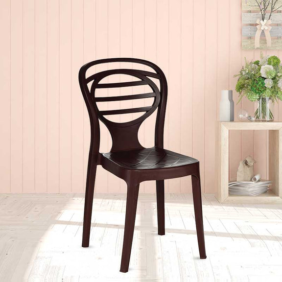 Supreme - Oak Globus Brown - Plastic Chair | H:850 x W:425 x D:540mm | 1 Year Warranty