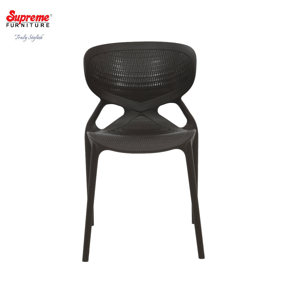Supreme - Kiara Globus Brown - Plastic Chair | H:500 x W:440 x D:795mm | 1 Year Warranty