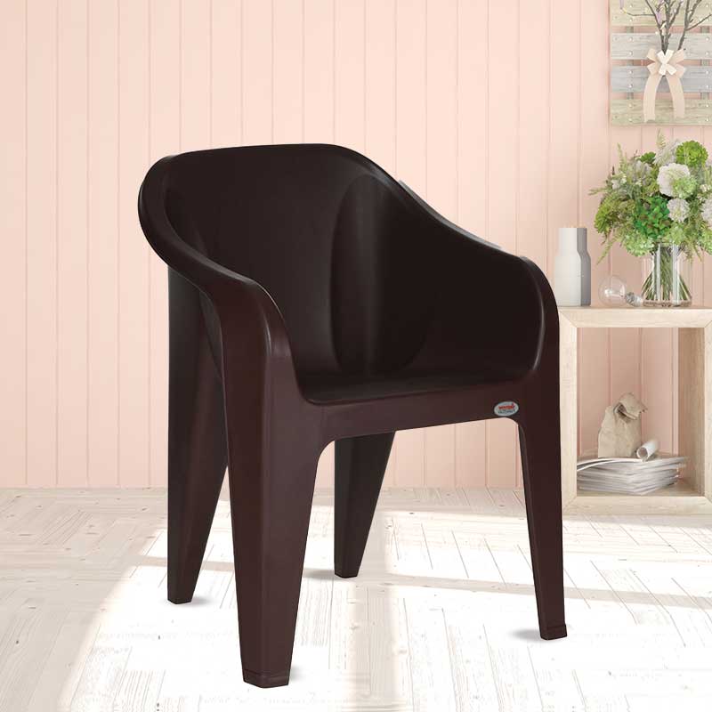 Supreme - Futura Globus Brown - Plastic Chair | H:860 x W:585 x D:625mm | 1 Year Warranty
