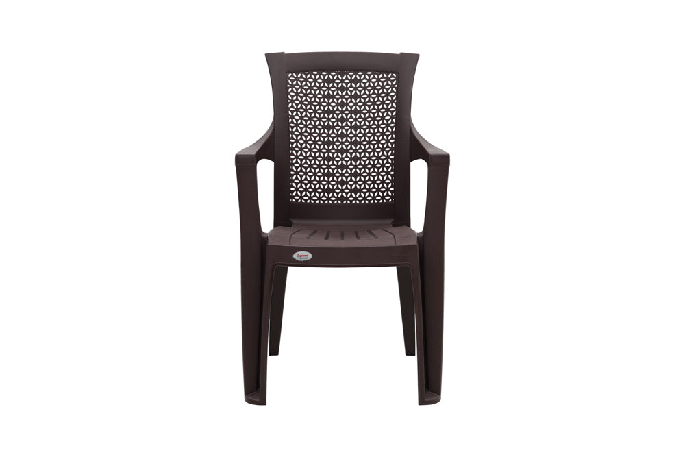 Supreme - Net Globus Brown - Plastic Chair | H:885 x W:560 x D:600mm | 1 Year Warranty