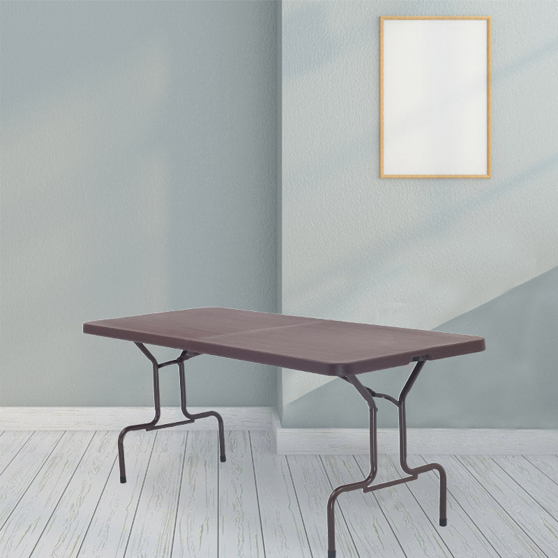Supreme - Sharp (Central Folding) Globus Brown - Plastic Table | H:1829 x W:762 x D:743mm | 1 Year Warranty