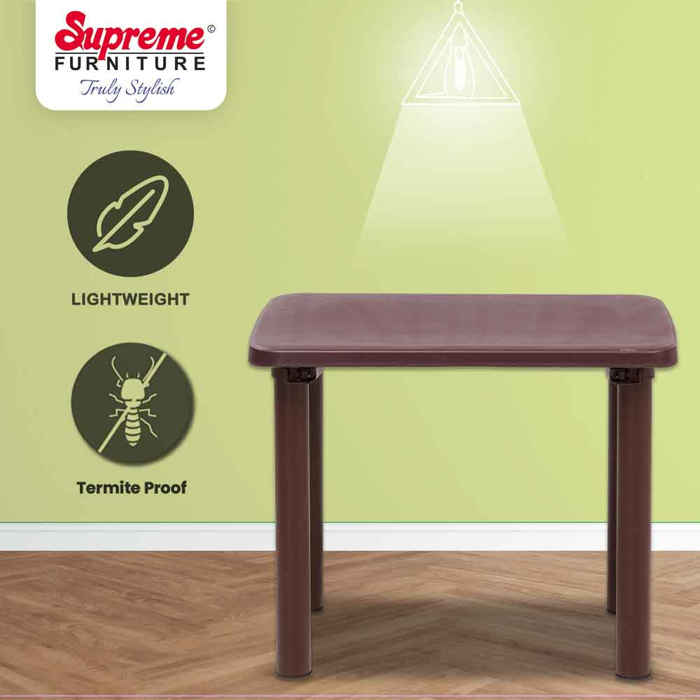 Supreme - Smart Globus Brown - Plastic Table | H:515 x W:450 x D:640mm | 1 Year Warranty