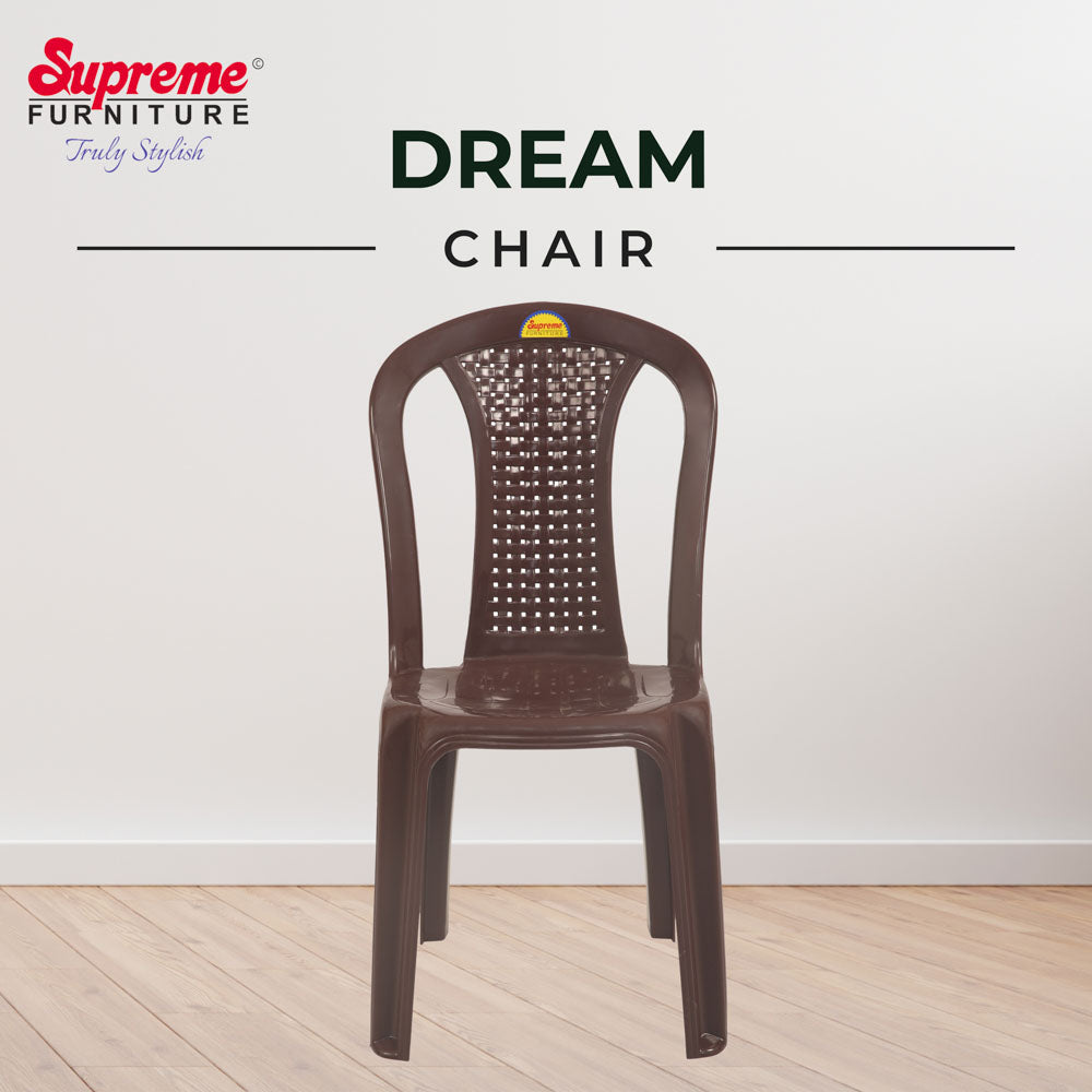 Supreme - Dream Globus Brown - Plastic Chair | H:892 x W:470 x D:515mm | 1 Year Warranty