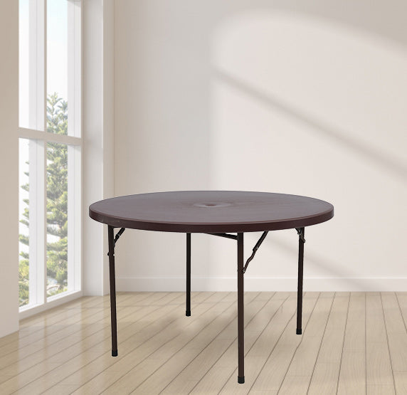 Supreme - Feast (Dia:-5A2. Globus Brown - Plastic Table | 1 Year Warranty