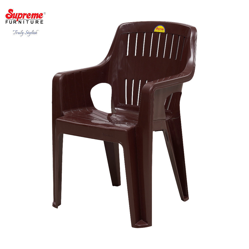 Supreme - Grace Globus Brown - Plastic Chair | H:820 x W:570 x D:570mm | 1 Year Warranty
