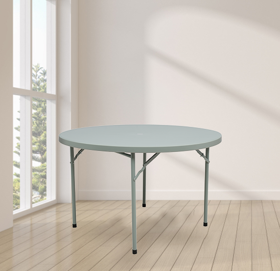 Supreme - Party (Dia:-49' Grey - Plastic Table | H:745 x W:1220 x D:1220mm | 1 Year Warranty