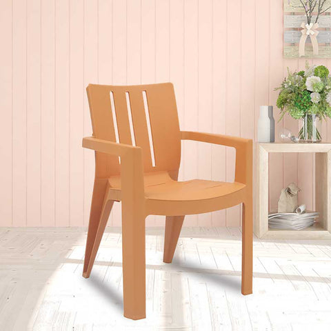 Supreme - Kent Amber Gold - Plastic Chair | H:820 x W:600 x D:590mm | 1 Year Warranty